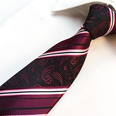 Brandy / Onyx / Blush Silk Necktie Set