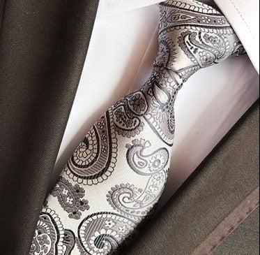 Platinum / Charcoal Silk Necktie Set