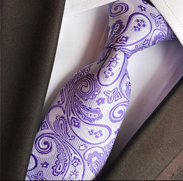 Lavender / Platinum Silk Necktie Set