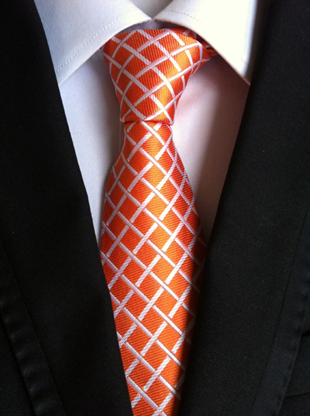 Apricot / Pearl Silk Necktie