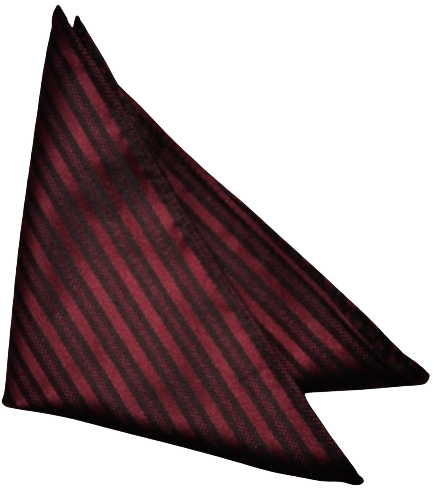 Merlot / Onyx Silk Pocket Square