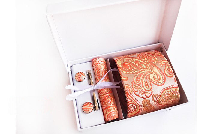Apricot / Honey Silk Necktie Set