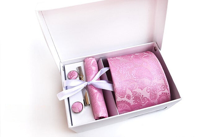 Blush Silk Necktie Set