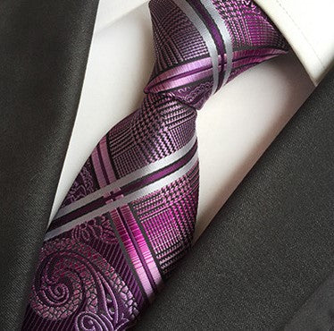 Merlot / Platinum Silk Necktie Set