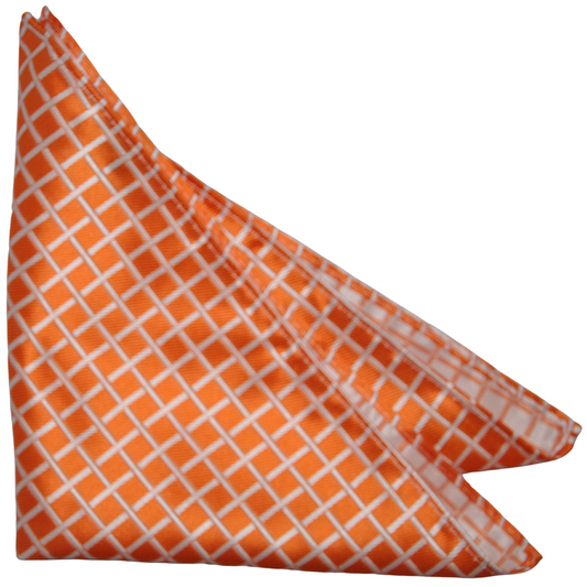 Apricot / Pearl Silk Pocket Square