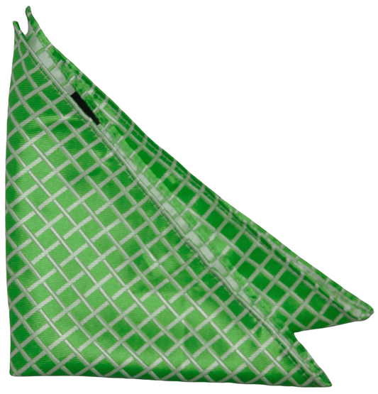 Emerald / Pearl Silk Pocket Square