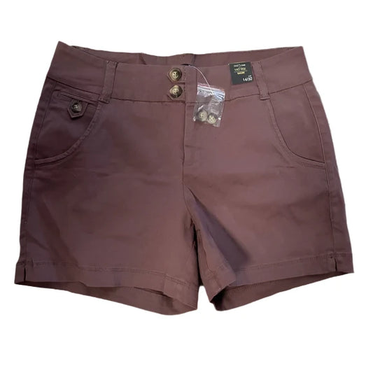 One 5 One Mid Rise Shorts Brown